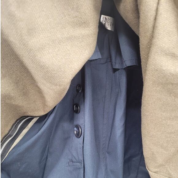 London Fog Vintage 80s Union Made‎ Blue Single Breasted Lined Trench Coat 40S - Picture 11 of 16